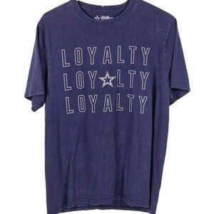 Dallas Cowboys‎ Men's Medium Navy Blue " Loyalty ' Short Sleeve T-Shirt